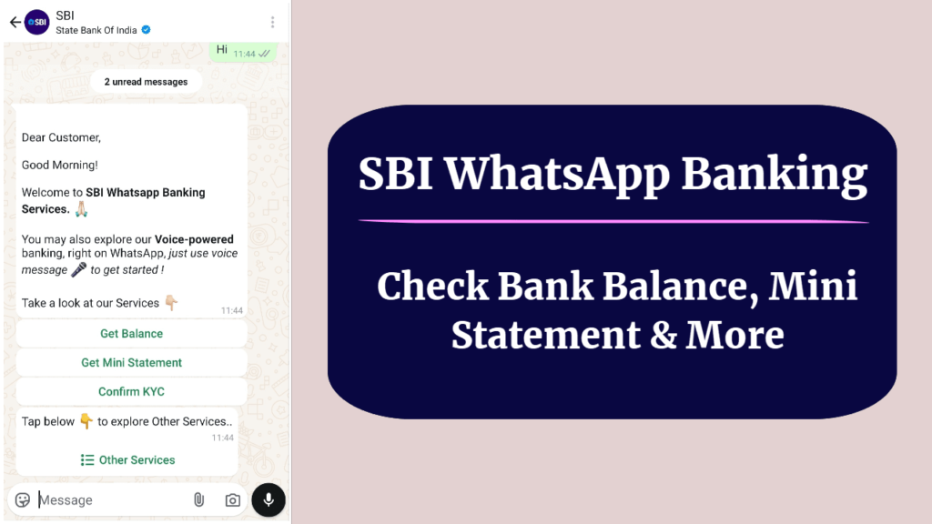 SBI WhatsApp Banking Service Now Free To Use