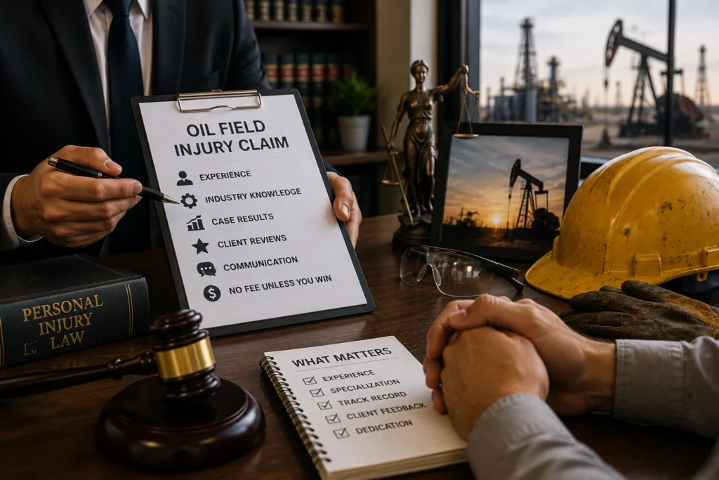 How to Choose the Right Oil Field Injury Lawyer